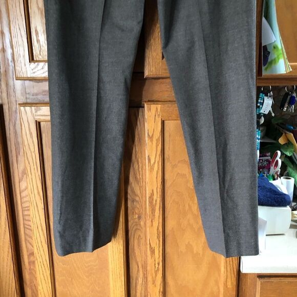 Peserico Italy Brown Ruffle Waist Fleece Wool Blend Trousers Pants - 46 - Picture 10 of 13